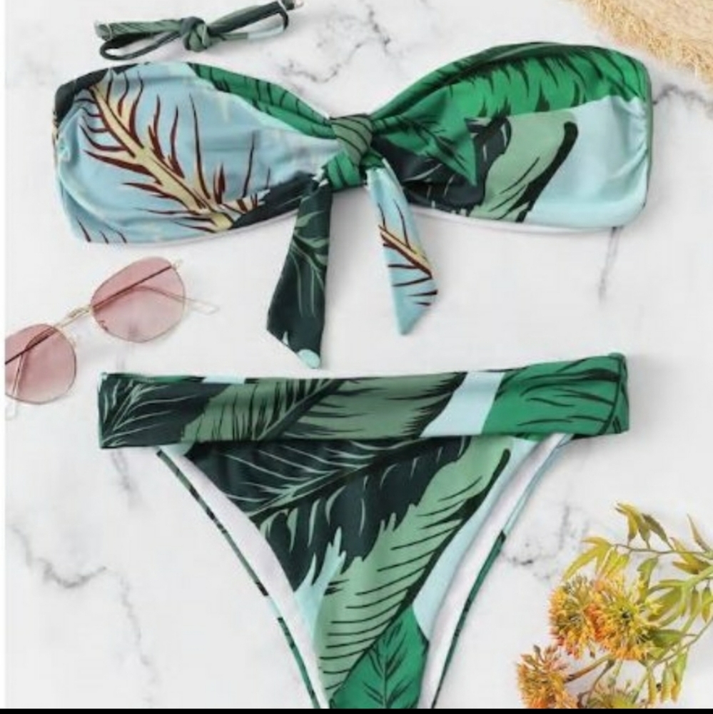 Leaf Print Bikini
